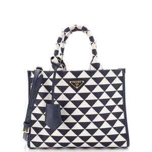 Prada Symbole Shopper Tote Jacquard #243375P18B